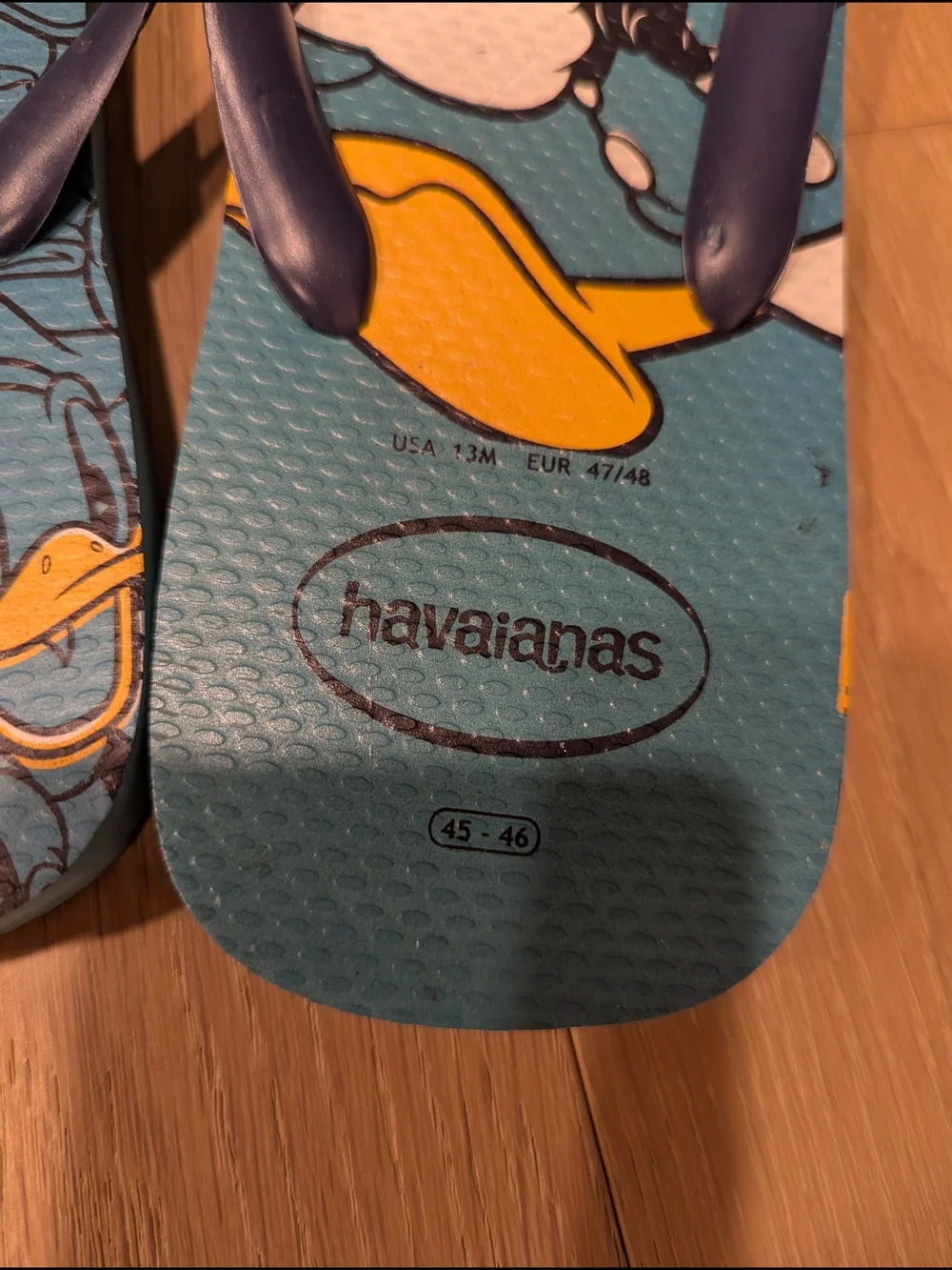 Havaianas Donald Duck Blue Graphic Flip Flops